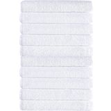 10 Lu Otel Banyo Havlusu Pamuklu 90X150 Cm Beyaz 16/1 Avs 580 Gr