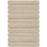 10 Lu Otel Banyo Havlusu Pamuklu 90X150 cm Renkli 16/1 Avs 580 gr - Kahve - 90 x 150 cm