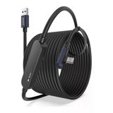10 M Usb-C Vr Kablo – Quest2/quest Pro/pico 4 Uyumlu Yüksek Hızlı Bağlantı Kablosu SİYAH