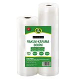 10 Metre (1 Adet 20Cm X 5 Metre Ve 1 Adet 25Cm X 5 Metre) Gofrajlı Tırtıklı Rulo Vakum Poşeti 2'Li Bobin Vakumlama Folyosu, Vakumlu Rulo, Folyo Rulosu, Bpa İçermez, Tüm Vakumlama Makineleri İçin, Yır
