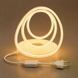 10 Metre 220V Cob Neon Led Şerit 9600 Lümen 100W 3000K Günışığı Ip65 Yapışkanlı 50Cm Kesilebilir Fiş Dahil Vitrin