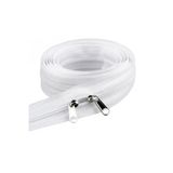 10 Metre Beyaz Fermuar 20 Başlık Takılı Tip5