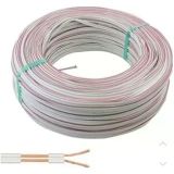 10 metre Elektrik Hoparlör Kablosu, 2x0,75 Çiftli Kablo, Tesisat Kablosu, Beyaz