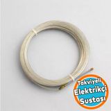10 Metre Elektrikçi Sustası Plastik Kaplamalı Spiral Kablo Çekme Teli Boru İçi Kılavuz Tel Tesisat
