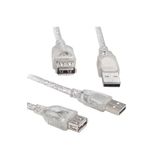 10 METRE Kaliteli 10 Metre Usb 2.0 Şeffaf Uzatma Kablosu