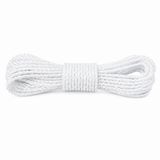 10 Metre Naylon Çamaşır İpi, 3 mm Kalınlık, Dayanıklı Plastik Halat, UV ve Suya Dayanıklı, Çamaşır Kurutma, Paket Bağlama, Bahçe, Kamp ve Çok Amaçlı Kullanım (Beyaz)