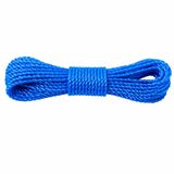 10 Metre Naylon Çamaşır İpi, 3 mm Kalınlık, Dayanıklı Plastik Halat, UV ve Suya Dayanıklı, Çamaşır Kurutma, Paket Bağlama, Bahçe, Kamp ve Çok Amaçlı Kullanım (Mavi)