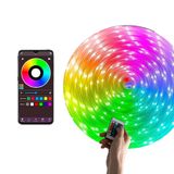 10 Metre Pixel Rgb Magic Peri Led ışık - 5v Usb Girişli, Bluetooth Uygulamalı, Uzaktan Kumandalı, Müziğe Duyarlı, Suya Dayanıklı, Parti, Yılbaşı, Doğum Günü, Eğlence için