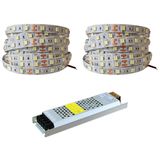 10 Metre Şerit LED Günışığı Renk + 12v 10 Amper 120 Watt LED Trafo - 3 Dirençli Double Pcb - Oturma Odası, Yatak Odası ve Mutfak için Gizli Aydınlatma