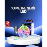 10 Metre Şerit Led Telefon Kontrollü Usb Enerjili