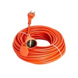 10 Metre Seyyar Uzatma Kablosu 3x1.5 mm Turuncu Kablo
