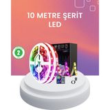 10 Metre Telefon Kontrollü Smart Şerit LED USB Rgb Kumandalı Nemere