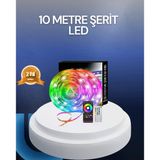 10 Metre Usb Smart Şerit Led Kumandalı Telefon Kontrollü P93964s179