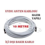 10 METRE UYDU ANTEN KABLOSU UÇLARI HAZIR YAPILI RG6-U