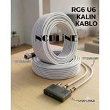 10 Metre Uydu Çanak Anten Kablosu Rg6 U6