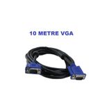 10 Metre Vga Kablo Görüntü Aktarım Kablosu Çift Filtreli Bakır