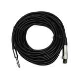 10 Metre Xlr Dişi - 6.35 Mm Mono Jak Mikrofon Kablosu - Profesyonel Dengeli Ses Ve Enstrüman Kablosu