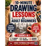 10-Minute Drawing Lessons for Adult Beginners: A Stress-Free 30-Day Course & Workbook - Step-by-Step Sessions to Draw from Scratch, One Calm Evening at a Time (No Talent, No Experience Needed)