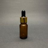 10 Ml Amber Cam Damlalıklı Şişe , Gold Metalik Kapak , 10 Cc Kahverengi Cam Damlalıklı Şişe x 6 Adet