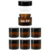 10 Ml Hacimli Mini Amber Cam Kavanoz, Sızdırmaz Kapağa Sahip