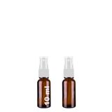 10 ml Kapaklı Beyaz Sprey Amber 10 Cc Fısfıs Kolonya Dezenfektan Kahverengi Cam Şişe 2 Adet (Amber Şişe | Beyaz Sprey, 10 ml)