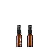 10 ml Kapaklı Siyah Sprey Amber 10 Cc Fısfıs Kolonya Dezenfektan Kahverengi Cam Şişe 2 Adet (Amber Şişe | Siyah Sprey, 10 ml)