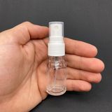 10 Ml Şeffaf Cam Şişe Beyaz Spreyli , 10Cc Şeffaf Spreyli Boş Şişe x 6 Adet