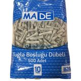 10 MM 500LÜ PAKET GRİ TUĞLA BOŞLUK DÜBELİ MADE KOD:008