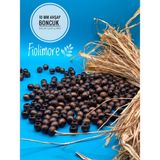 10 mm Ahşap Boncuk (50 gr 130 Adet)Geniş Delik Çapı 4 mm Makrome Çanta Bileklik Takı Renkli - Kahverengi