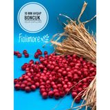 10 mm Ahşap Boncuk (50 gr 130 Adet)Geniş Delik Çapı 4 mm Makrome Çanta Bileklik Takı Renkli - Kırmızı