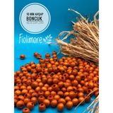 10 mm Ahşap Boncuk (50 gr 130 Adet)Geniş Delik Çapı 4 mm Makrome Çanta Bileklik Takı Renkli - Turuncu