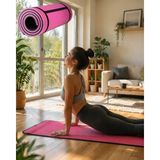 10 mm Fitness Yoga Matı Kaymaz Yüzey Çift Taraflı Kullanım Dayanıklı Eva Malzeme Midastech