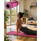 10 Mm Fitness Yoga Matı Kaymaz Yüzey Çift Taraflı Kullanım Dayanıklı Eva Malzeme
