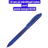 1,0 mm Jel Mürekkepli Kalem Mavi Pentel Energel BL110 - Karışık Renkler - standart
