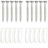 10 Mm Plastik Dübel 5 X 50 Mm Sunta Vidası 50 Adet 1. Kalite