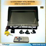 10" Monitör Dört Kameralı Kayıtlı Okul ve Servis Kamera Seti