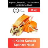 10 mt Spanzet Takımı Cırcırlı Yük Gerdirme Kiti Halat Uzun Tekne Kamyon Taşıma Çekme Emniyet Kemer