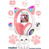 10 Numara P68 Bluetooth Kulaklık Plus Kalite Kedi Kulağı Detaylı Bluetooth Kablosuz Rengarenk Işıklı Rgb