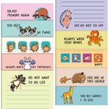 10 Paket Komik Not Defterleri Komik Yenilik Mizah Not Pedleri Ofis İş Arkadaşı Kadınlar için Hediye Onaylama Kraft Yoga Komik Hayvan Not Defterleri İş Arkadaşları için Kişiselleştirilmiş Ofis Malzemeleri (Sevimli Stil)