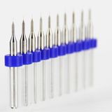 10 Parça 0.10 mm Dremel Uyumlu Matkap Ucu Karbür Delme Mikro - Altın