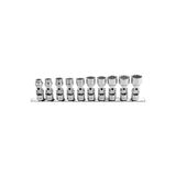 10 Parça 3/8" 12 Köşe (Yıldız) Mafsallı Lokma Anahtar Takımı