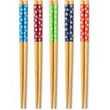 10 Parça Bambu Chopstick, 5 Çift Japon Çin Kore Tipi Asya Yemek Çubuğu Seti, Çin Çubuğu