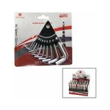 10 Parça Kartlı Alyan Anahtar Takım SETİ120MM-NO-1.5-10 (5224)