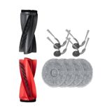 10 Parça Roborock ile Uyumlu Qrevo Curv,Curv X,Qrevo Curv 2 PRO,Qrevo C,Qrevo EDGE Robot Süpürge Ana Fırça,Yan Fırça,Mop Paspas Bez Yedek Parça Seti