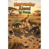 10 Parça Vahşi Hayvanlar Seti - Eğitici Gerçekçi Safari Figür Oyuncak