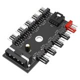 10 Port Fan Çoğaltıcı Hub Kartı IDE Güç Giriş Soketi 12V 3 4 Pin