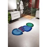 10 Post Online Banyo Paspası Klasik Modern Siyah Kaydırmaz Kesme Yıkanabilir Ince Halı Tüysüz Kilim