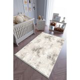 10 Post Online Bej Kahverengi Kaymaz Oval Kesme 120x160 cm Çocuk Odası Halı