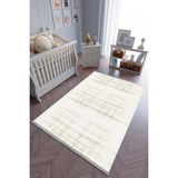 10 Post Online Bej Kahverengi Kaymaz Oval Kesme 70x250 cm Çocuk Odası Halı