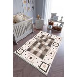 10 Post Online Bej Kahverengi Kaymaz Oval Kesme 70x400 cm Çocuk Odası Halı